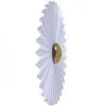 Lampada da Parete Applique Fiore in Metallo Bianco e Dorato - 30CM image 7