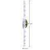 Lampada da Parete Applique Fiore in Metallo Bianco e Dorato - 40CM image 7