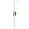 Lampada da Parete Applique Fiore in Metallo Bianco e Dorato - 45CM image 7