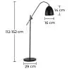 Lampada da terra – lampada da terra stile minimalista – metallo – Beeb image 7