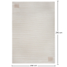 Grande Tappeto dal Design Contemporaneo e Moderno - Beige (290x200 cm) - Cyru image 7