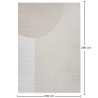 Grande Tappeto dal Design Contemporaneo e Moderno - Beige (290x200 cm) - Ryng image 7