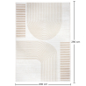 Grande Tappeto dal Design Contemporaneo e Moderno - Beige (290x200 cm) - Rya image 7