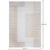 Grande Tappeto dal Design Contemporaneo e Moderno - Beige (290x200 cm) - Loru image 7