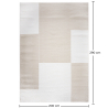 Grande Tappeto dal Design Contemporaneo e Moderno - Beige (290x200 cm) - Layra image 7