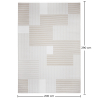 Grande Tappeto dal Design Contemporaneo e Moderno - Beige (290x200 cm) - Debra image 7