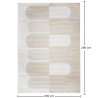 Grande Tappeto dal Design Contemporaneo e Moderno - Beige (290x200 cm) - Qyar image 7