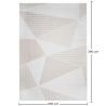 Grande Tappeto dal Design Contemporaneo e Moderno - Beige (290x200 cm) - Cerna image 7