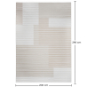 Grande Tappeto dal Design Contemporaneo e Moderno - Beige (290x200 cm) - Vistu image 7