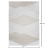 Grande Tappeto dal Design Contemporaneo e Moderno - Beige (290x200 cm) - Utana image 7