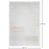 Grande Tappeto dal Design Contemporaneo e Moderno - Beige (290x200 cm) - Pestra image 7