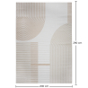 Grande Tappeto dal Design Contemporaneo e Moderno - Beige (290x200 cm) - Lubida image 7