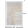 Grande Tappeto dal Design Contemporaneo e Moderno - Beige (290x200 cm) - Terna image 7