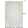 Grande Tappeto dal Design Contemporaneo e Moderno - Beige (290x200 cm) - Rivola image 7