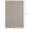 Grande tappeto dal design contemporaneo e moderno - Beige (160x230cm) - Deras image 7