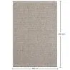 Grande tappeto dal design contemporaneo e moderno - Beige (160x230cm) - Deras image 7