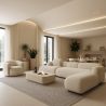 Grande tappeto dal design contemporaneo e moderno - Beige (160x230cm) - Deras image 7