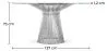 Tavolo da pranzo rotondo - Vetro e metallo - Barrel image 7
