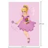 Grande Tappeto per Bambini con Disegno di Fate - Rosa (290x200 cm) - Oya image 7