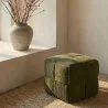 Pouf Quadrato Imbottito in Velluto a Coste - Design Moderno - Cube image 7