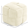 Pouf Quadrato Imbottito in Velluto a Coste - Design Moderno - Cube image 7