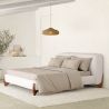 Letto matrimoniale 160x200 CM - Rivestito in Tessuto Bouclé - Dream image 7