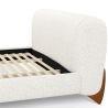 Letto matrimoniale 160x200 CM - Rivestito in Tessuto Bouclé - Dream image 7