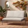 Divano da Esterno 135cm - Alluminio e Rattan Sintetico - Brawma image 7