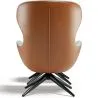 Poltrona Design Imbottita Stile Contemporaneo con Poggiapiedi - Derta image 7