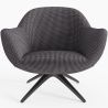 Poltrona Rivestita Design Curvo Stile Contemporaneo - Mirrel image 7