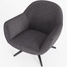 Poltrona Rivestita Design Curvo Stile Contemporaneo - Mirrel image 7
