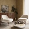 Poltrona Rivestita con Design Curvo Scandinavo - Larseen image 7