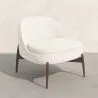 Poltrona Rivestita con Design Curvo Scandinavo - Larseen image 7