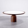 Set da Tavolo da Pranzo Rotondo con 6 Sedie in Legno - Design Minimalista - Ivette image 7