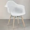 Sedia da Pranzo Design Scandinavo - Gambe in Legno - Nordika image 7