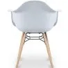 Sedia da Pranzo Design Scandinavo - Gambe in Legno - Nordika image 7