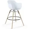 Sgabello da Bar - Design Scandinavo - Gambe in Legno - Nordika image 7