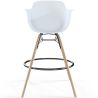 Sgabello da Bar - Design Scandinavo - Gambe in Legno - Nordika image 7