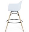 Sgabello da Bar - Design Scandinavo - Gambe in Legno - Nordika image 7