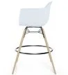 Sgabello da Bar - Design Scandinavo - Gambe in Legno - Nordika image 7