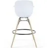 Sgabello da Bar - Design Scandinavo - Gambe in Legno - Nordika image 7