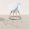 Sgabello da Bar - Design Scandinavo - Gambe in Legno - Nordika image 7