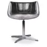Sedia lounge - Sedia di design - Pelle e metallo - Cognac image 7
