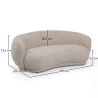 Divano Curvo di Design Stile Contemporaneo Rivestito in Chenille - Curvy image 7