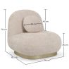 Poltrona Curva di Design Stile Contemporaneo Rivestita in Chenille - Larry image 7