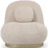 Poltrona Curva di Design Stile Contemporaneo Rivestita in Chenille - Larry image 7