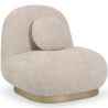 Poltrona Curva di Design Stile Contemporaneo Rivestita in Chenille - Larry image 7