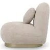 Poltrona Curva di Design Stile Contemporaneo Rivestita in Chenille - Larry image 7