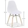 Sedia da Pranzo - Design Scandinavo - Gambe in Legno - Skögur image 7