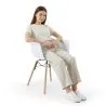 Sedia da Pranzo - Design Scandinavo - Gambe in Legno - Set di 2 - Nordika image 7